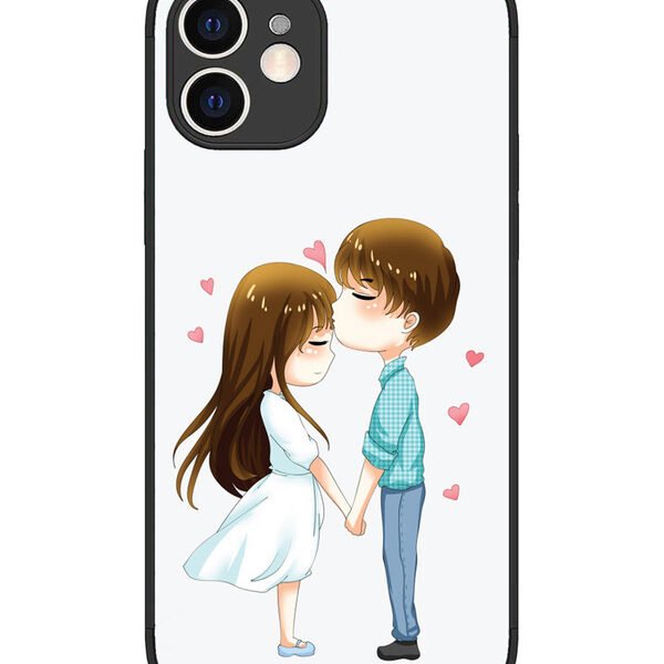 iPhone 12 | 2D Metal | Cute Little Couple | LC075