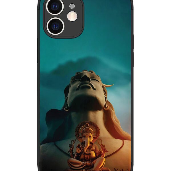 iPhone 12 | 2D Metal | Shiva & Ganesh | LC075