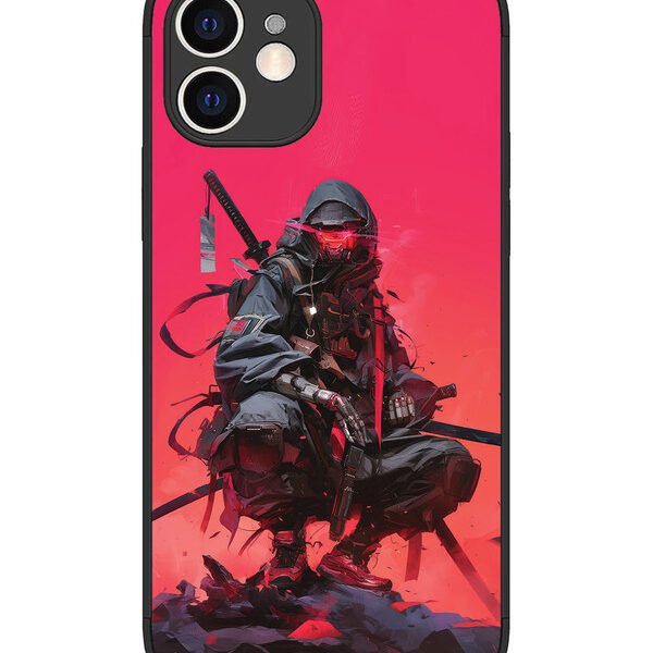 iPhone 12 | 2D Metal | Cyberpunk Ninja Katana | LC075