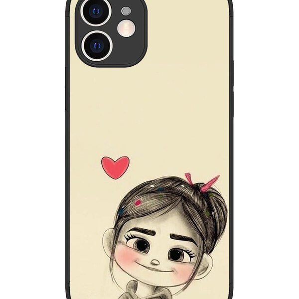 iPhone 12 | 2D Metal | Cute Girl Looking at You | LC075