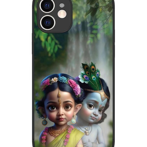iPhone 12 | 2D Metal | Baal Radhe Krishna | LC075