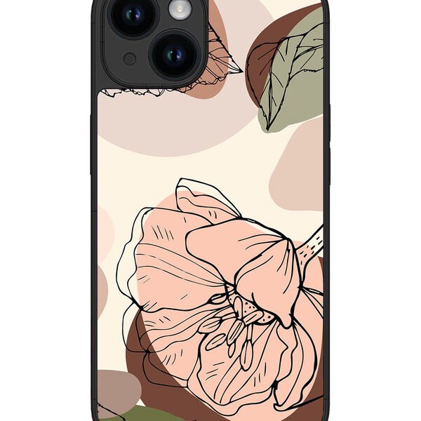 Iphone 15 | 2D Metal | Floral Elegance, Portrait | LC076