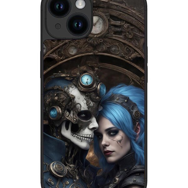 Iphone 15 | 2D Metal | Skeleton & Devil Girl | LC076