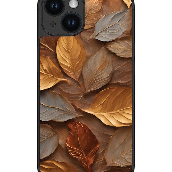 Iphone 15 | 2D Metal | Dry Leaves | LC076