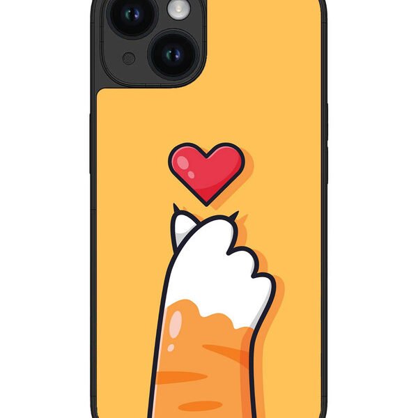 Iphone 14 | 2D Metal | Heart Hand | LC301