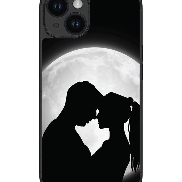 Iphone 15 | 2D Metal | Couple On Moon | LC076