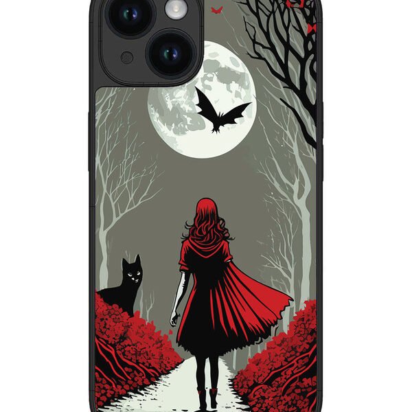 Iphone 14 | 2D Metal | Scarlet Girl In Red Forest | LC301