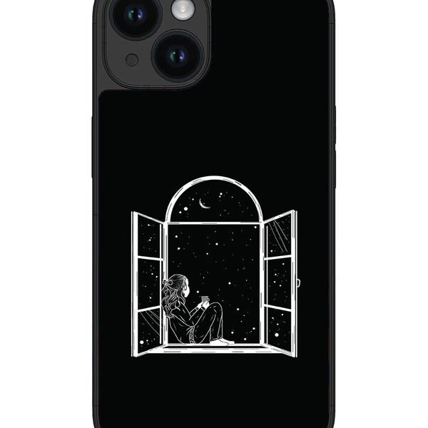 Iphone 14 | 2D Metal | Little Girl On Window | LC301