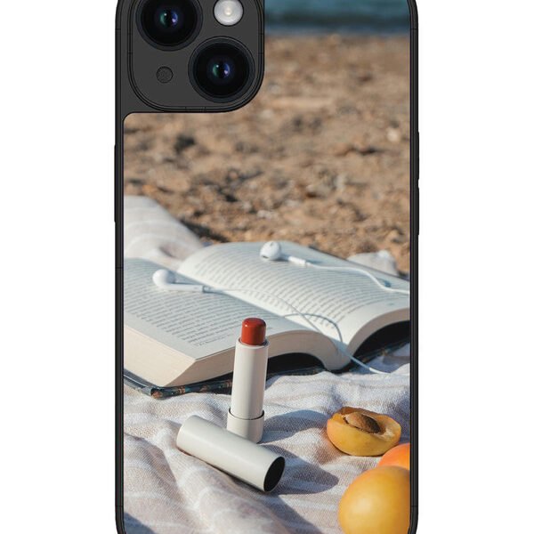Iphone 14 | 2D Metal | Lipstick & Book | LC301