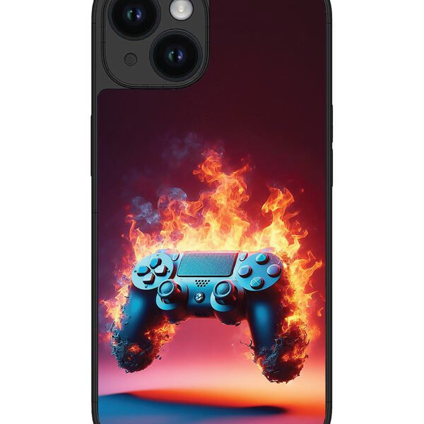 Iphone 15 | 2D Metal | Console On Fire | LC076