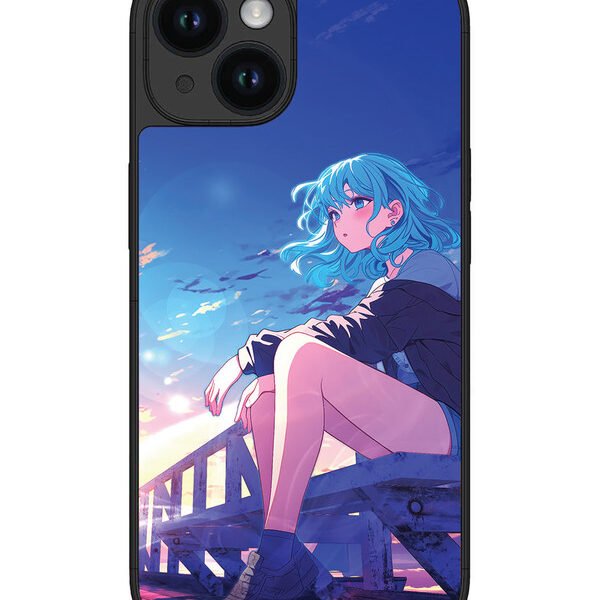 Iphone 15 | 2D Metal | Alone Girl | LC076