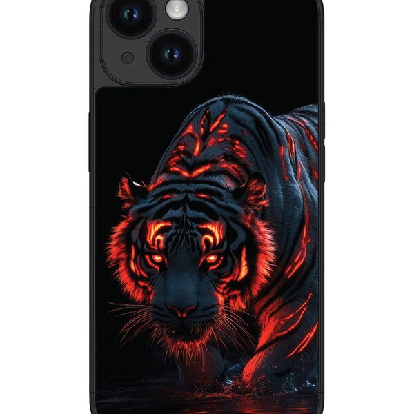 Iphone 15 | 2D Metal | Tiger Fier | LC076