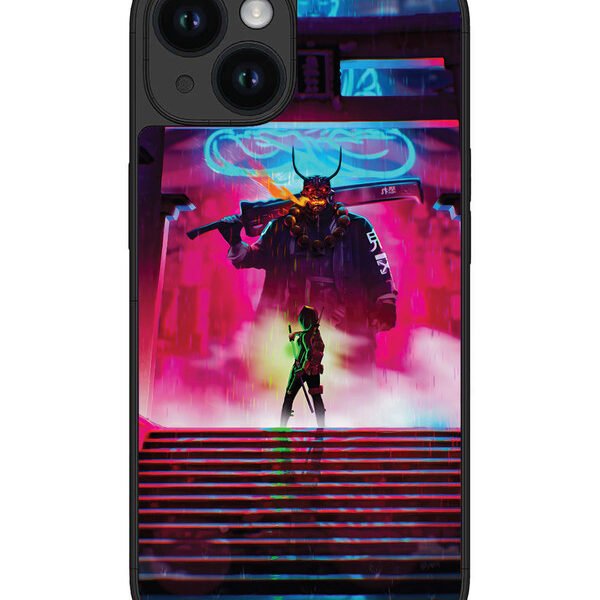 Iphone 14 | 2D Metal | Cyberpunk Yokai Monster | LC301