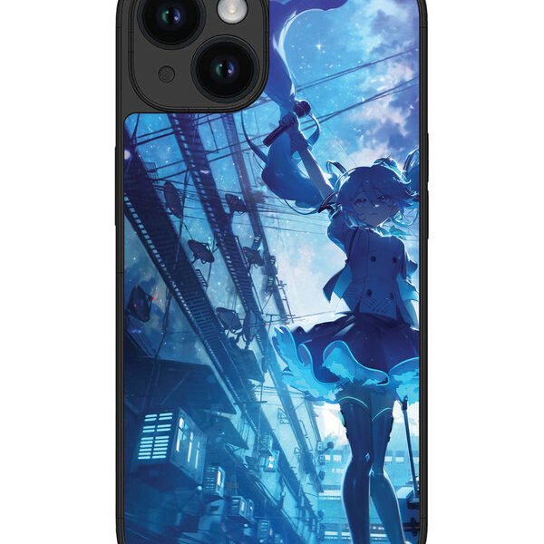 Iphone 15 | 2D Metal | Hatsune Miku Anime Girl | LC076