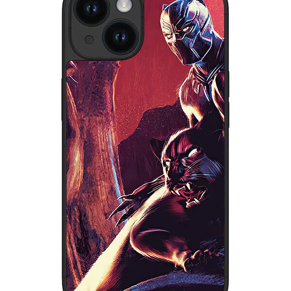 Iphone 15 | 2D Metal | Black-Panther-Marvel-Comics | LC076