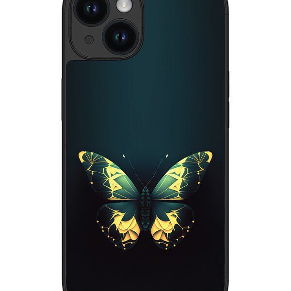 Iphone 14 | 2D Metal | Butterfly-Insect-Animal-Abstract | LC301
