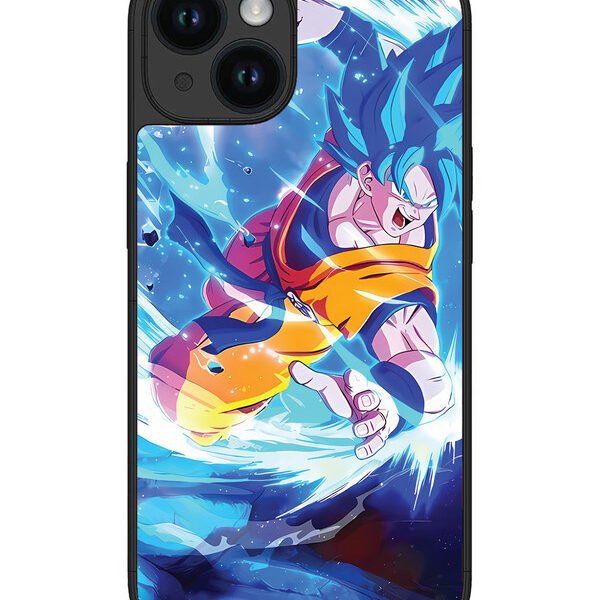 Iphone 15 | 2D Metal | Goku-Blue-Dragon-Ball | LC076