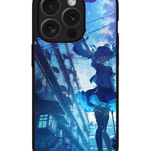 Iphone 15 Pro Max | 2D Metal | Hatsune Miku Anime Girl | LC077