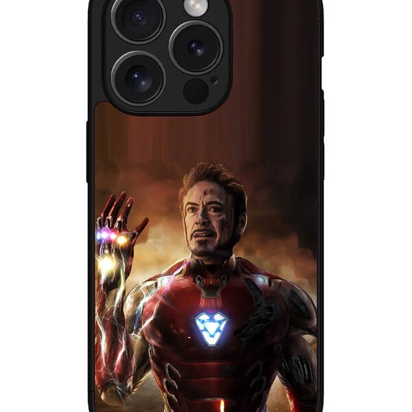 Iphone 15 Pro | 2D Metal | Iron Man Inifinity Stones | LC068