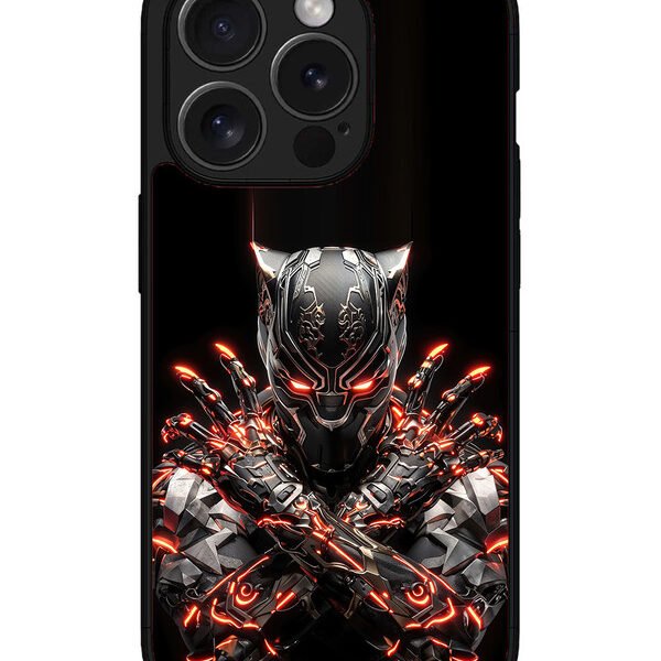Iphone 15 Pro Max | 2D Metal | Black-Panther | LC077