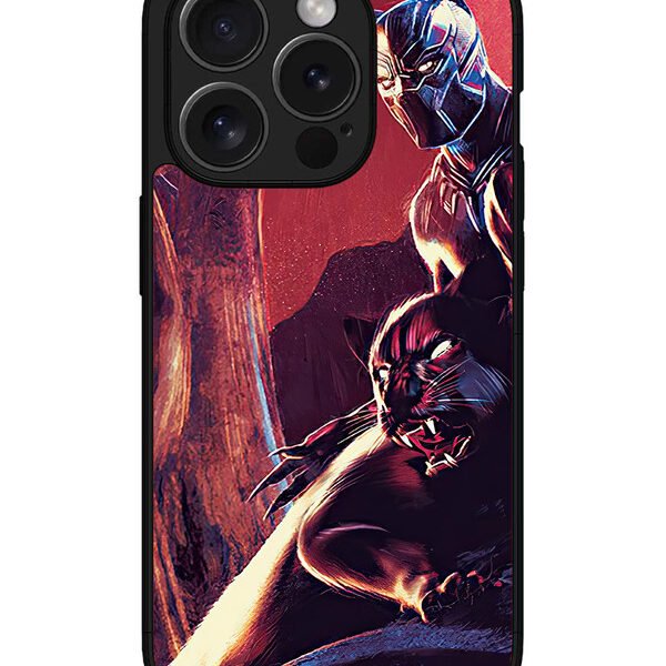 Iphone 15 Pro Max | 2D Metal | Black-Panther-Marvel-Comics | LC077