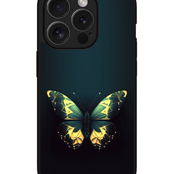 Iphone 15 Pro Max | 2D Metal | Butterfly-Insect-Animal-Abstract | LC077