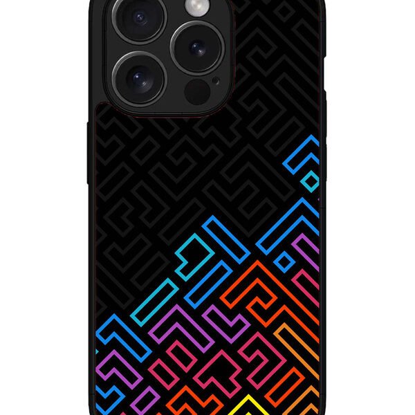Iphone 15 Pro | 2D Metal | Colorful-Abstract | LC068