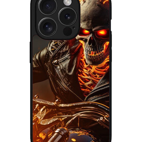 Iphone 15 Pro Max | 2D Metal | Ghost-Rider-Marvel-Superhero | LC077