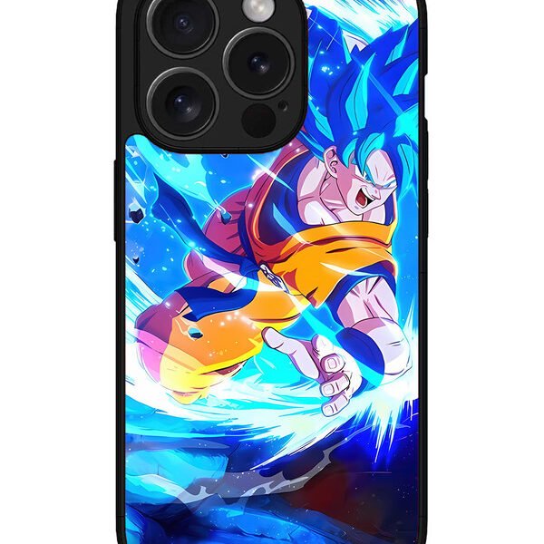 Iphone 15 Pro Max | 2D Metal | Goku-Blue-Dragon-Ball | LC077