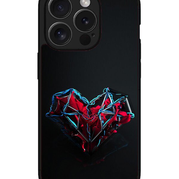 Iphone 15 Pro Max | 2D Metal | Heart-Abstract | LC077