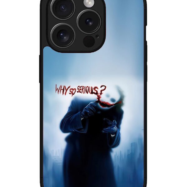 Iphone 15 Pro Max | 2D Metal | Joker-Why-So-Serious-Heath-Ledger | LC077