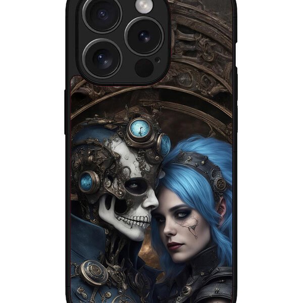Iphone 15 Pro | 2D Metal | Skeleton & Devil Girl | LC068
