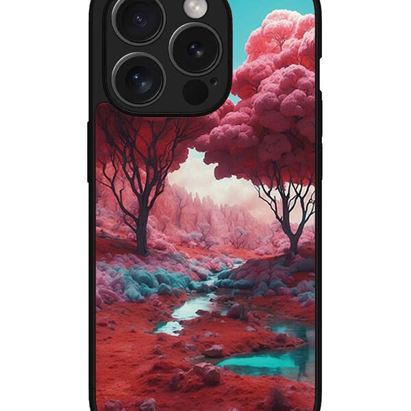 Iphone 15 Pro | 2D Metal | Pink Forest | LC068