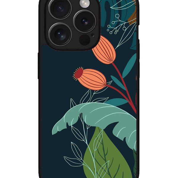 Iphone 15 Pro | 2D Metal | Plant Illustration | LC068