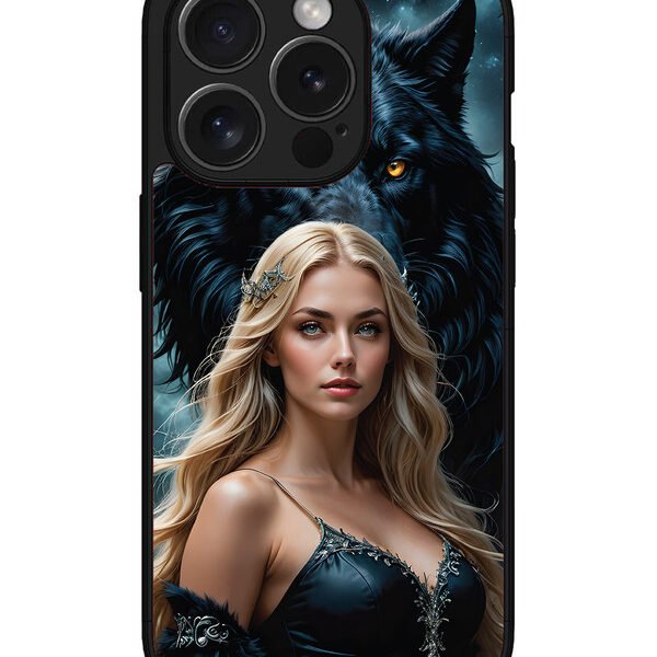 Iphone 15 Pro | 2D Metal | Wolf & Girl | LC068