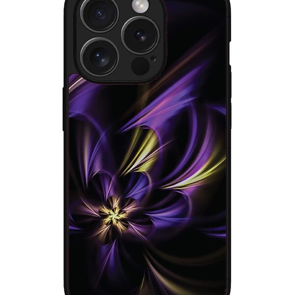 Iphone 15 Pro | 2D Metal | Royal Purple Bloom | LC068