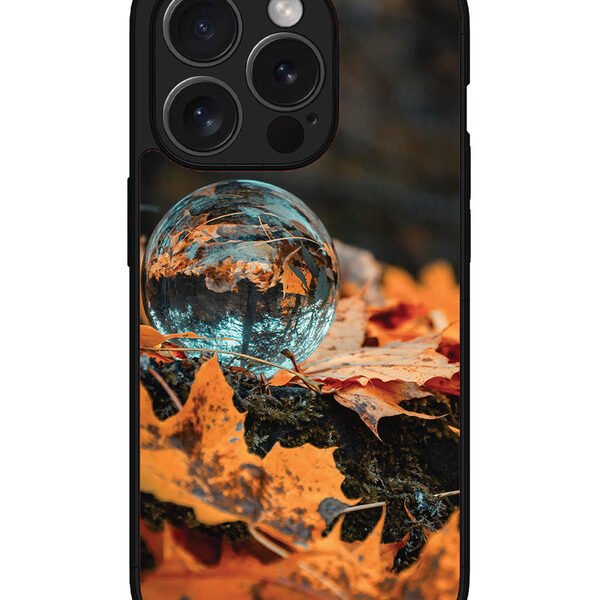 Iphone 15 Pro Max | 2D Metal | Glass Ball On Gaurden | LC077