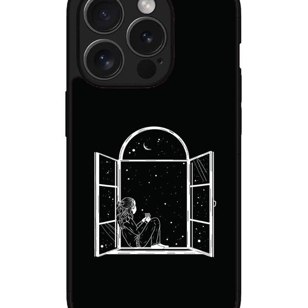 Iphone 15 Pro Max | 2D Metal | Little Girl On Window | LC077