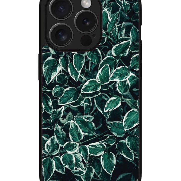 Iphone 15 Pro | 2D Metal | Green Oasis Leafs | LC068