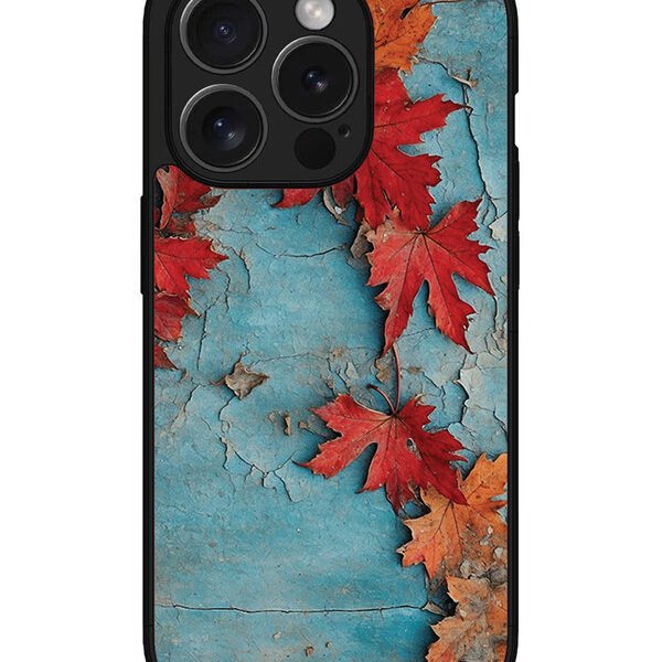 Iphone 15 Pro Max | 2D Metal | Autumn Leafs Marble | LC077