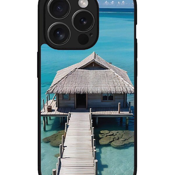 Iphone 15 Pro Max | 2D Metal | Beach Hut | LC077