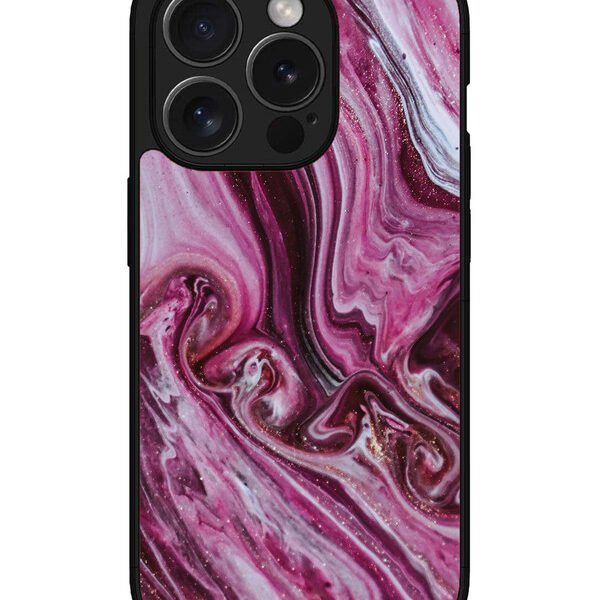 Iphone 15 Pro Max | 2D Metal | Pink Flood Marble | LC077