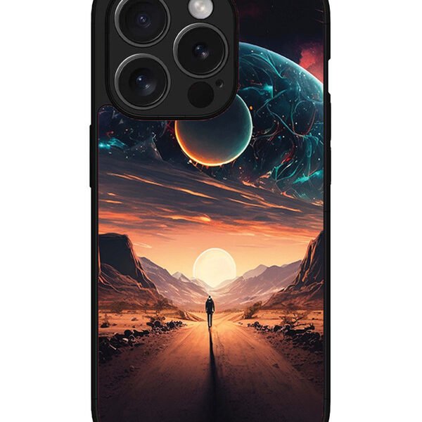 Iphone 15 Pro Max | 2D Metal | Sunset With Space Scene | LC077