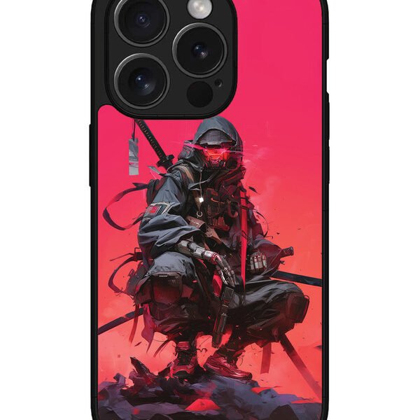 Iphone 15 Pro | 2D Metal | Cyberpunk Ninja Katana | LC068