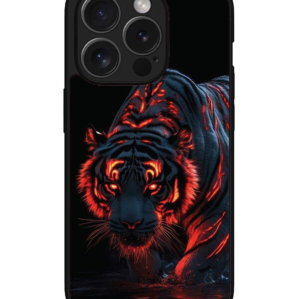 Iphone 15 Pro | 2D Metal | Tiger Fier | LC068