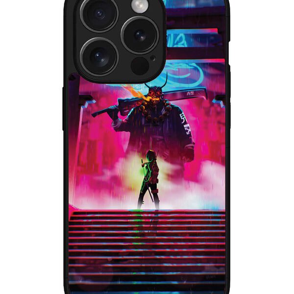Iphone 15 Pro Max | 2D Metal | Cyberpunk Yokai Monster | LC077