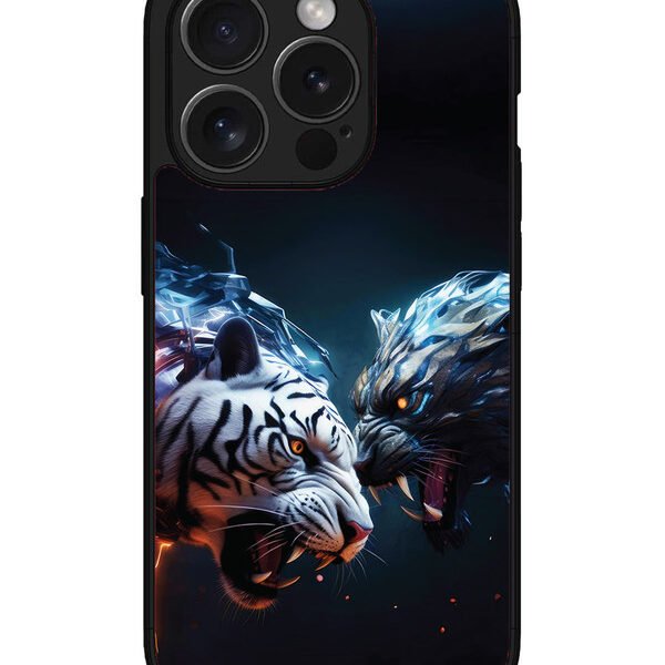 Iphone 15 Pro | 2D Metal | Tiger Vs Panther | LC068