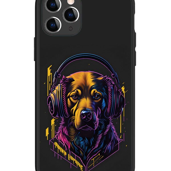 iPhone 11 Pro | 2D Metal | Music Lover Dog | LC081