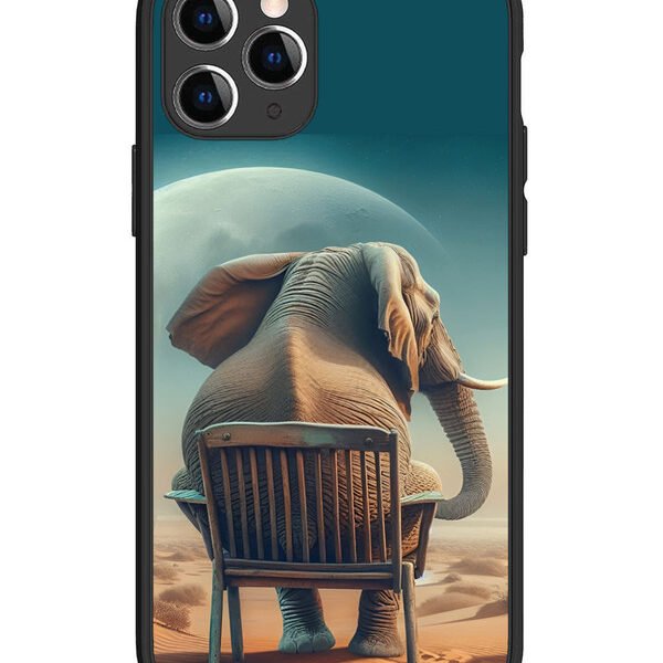 iPhone 11 Pro | 2D Metal | Baby Elephant om chair | LC081