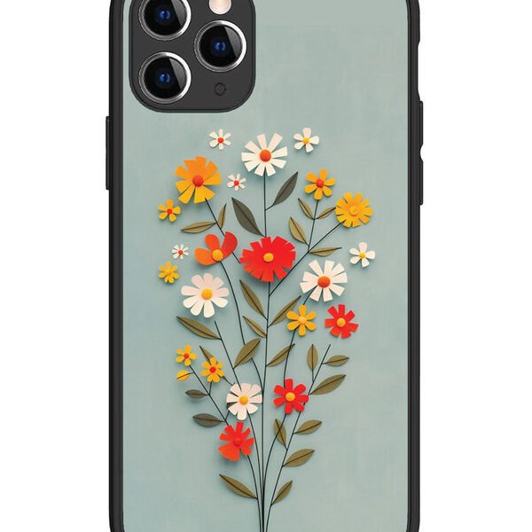 iPhone 11 Pro | 2D Metal | Paper Flowers | LC081